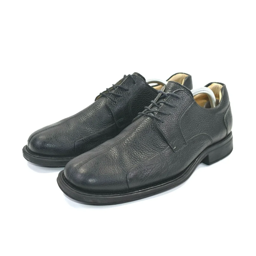 Belvedere Baybridge Men's‎ Black Oxfords Dress Shoes Split Toe Leather Size 11 D